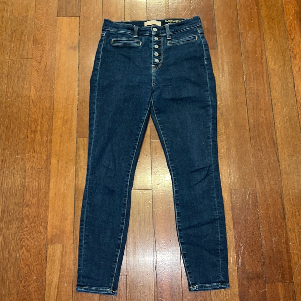 7 for all mankind high waist ankle skinny jean